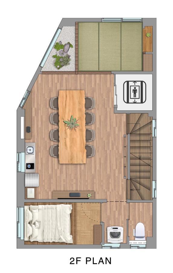 古今 天下茶屋 With A Private Parking Lot And A Half Open-Air Bath And Direct To Kix Villa Osaka Eksteriør billede